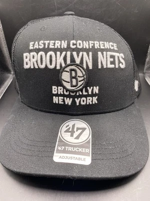 '47 Brand BROOKLYN NETS Foam Trucker Snapback Baseball Hat Cap NWT - Image 1 of 4