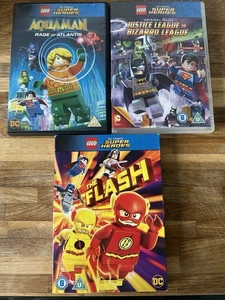Lego DC Comics Superheroes The Flash Aquaman Justice League DVD Collection - Picture 1 of 2