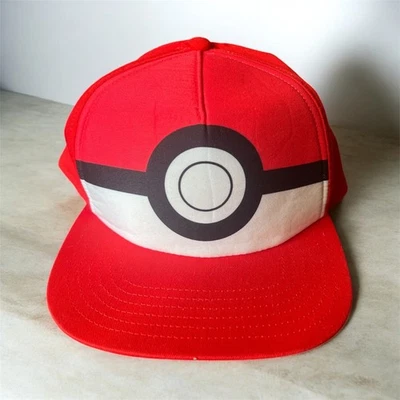 Niños Pokemon Pokeball Snapback Sombrero Rojo Juvenil OSFM Coleccionista Juegos con disfraces Foto 1 de 4