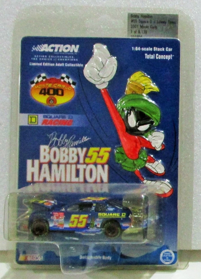 2001 Acción 1:64 #55 Bobby Hamilton Square D Looney Tunes Marvin The Martian Foto 1 de 1