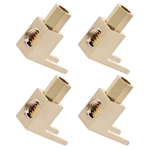 Conector de enchufe banana altavoz ángulo cable en forma de L de 4 piezas - Imagen 1 de 12
