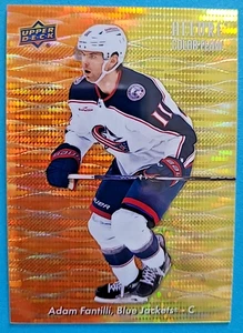 2023-24 Adam Fantilli Allure CF-5 Orange-Yellow Spectrum Rookie RC /199 - Picture 1 of 3
