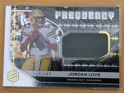 2020 Panini Elements Frequency /199 Jordan Love #FR-4 Rookie RC RELIC - Image 1 of 4