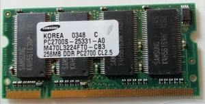 Samsung 0348 C PC2700S-25331-AO M470OL3224FTO-CB3 256MB DDR PC2700 CL2,5 - Bild 1 von 3