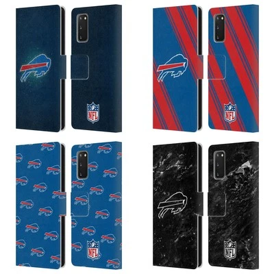 OFFICIAL NFL BUFFALO BILLS ARTWORK LEATHER BOOK WALLET CASE FOR SAMSUNG PHONES 1 - Image 1 of 4