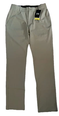 Pantalones Under Armour UA para hombre GOLF DRIVE Storm elásticos caqui $85 nuevos con etiquetas 38/32 Foto 1 de 4