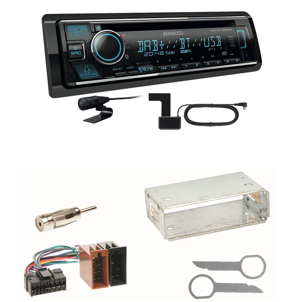 Kenwood KDC-BT760DAB Bluetooth Digitalradio Einbauset für Mercedes A C M Klasse - Bild 1 von 1