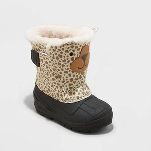 cat & Jack Toddler Girls Faux Fur Frankie Winter Boots AEX56 12T 5T 9T - Picture 1 of 8
