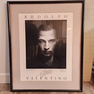 1982 Rudolph Valentino Tribute Original Movie Poster Framed 31" x 25" - Picture 1 of 4