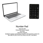 (Black) USB Number Pad 18 Keys Soft Touch Number Pad For Office