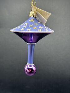 RARE HTF Christopher Radko ELROY’S TOY Purple Spin Top Ornament 98-235-0