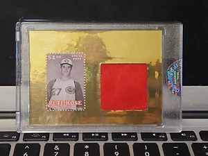 PETE ROSE 1/1 GENUINE GAME USED WINDBREAKER JACKET & STAMP CARD CINCINNATI REDS - Picture 1 of 3