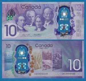 CANADA 10 Dollars P 112 Commemorative 2017 UNC Polymer - Picture 1 of 1