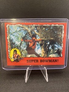 1985 RAMBO: First Blood Part II Topps Trading Card #46 Super Bowman! A-44