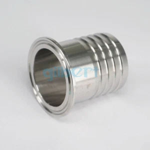 Accesorio de manguera de triple trébol sanitaria de 51 mm de púas de 2" con abrazadera de triple trébol - Imagen 1 de 4