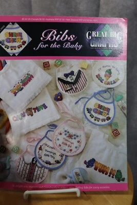 Vtg 1992 Great Big Graphs - "Bibs For The Baby" Cross Stitch - VCL-20023 - Image 1 of 3