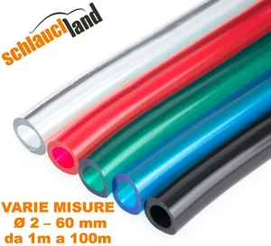 1m Flexschlauch PVC farbig Kunststoff Wasser Luft schwarz blue rot transparent - Bild 1 von 11