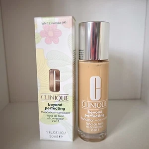 Clinique Beyond Perfecting Foundation+Concealer WN 12 meringue (VF) 1oz New - Picture 1 of 2
