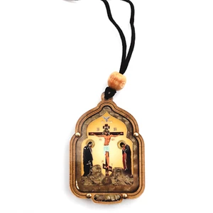 Iconos Jesús Ortodoxo con Incienso y Rezas 6,5 x 4,5 cm - Imagen 1 de 2