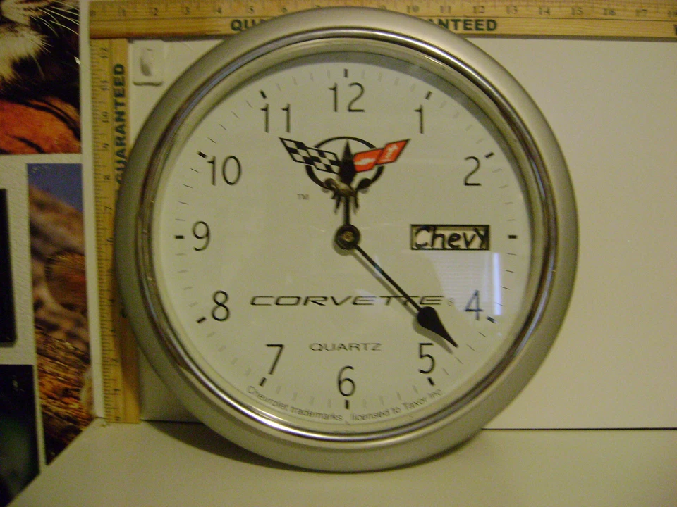 RARO RELOJ DE PARED CHEVY CORVETTE 13.25" Foto 1 de 1