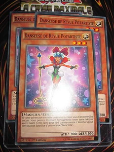 YU-GI-OH! COM DANSEUSE DE REVUE POTARTISTE PLAYSET LOT 3 CARTES MACR-FR003  NEUF - Picture 1 of 1