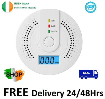Carbon Monoxide Detector, CO Detectors with LED Indicator & Silence Button, EN 5 - Image 1 of 4