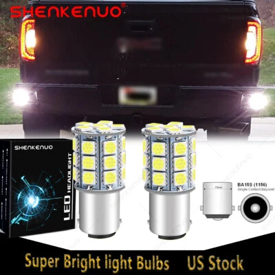 For 1975-1986 Chevrolet C10 1156 BA15S LED Reverse Backup Light Bulbs 6000K 2PC - Image 1 of 4
