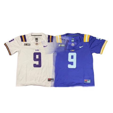 Joe Burrow LSU Tigers Championship Playoff Patch Jersey Stitched Cover