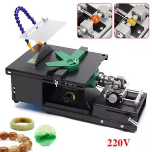 Jade Stone Cutting Punch Machine Gem Faceting Machine Jewelry Polisher Black - Picture 1 of 12