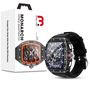 Montre connectée blanche MyBat Pro Monarch Crystal Fitness IP67 résistance à l'eau - Photo 1 sur 8