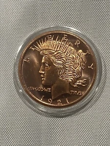 Peace Dollar - Made in the U.S.A. - .999 Fine Copper - Picture 1 of 2