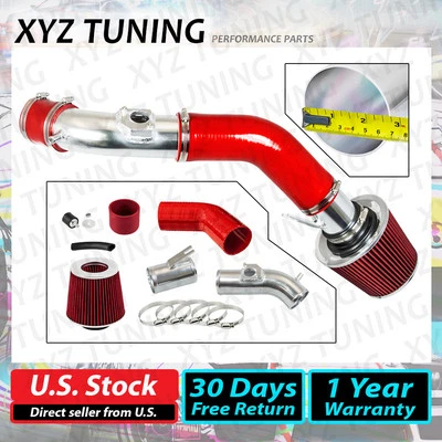 Kit de admisión de aire frío deportivo rojo + filtro para Mazda 3 2010-2012 2,5 L L4 Foto 1 de 4