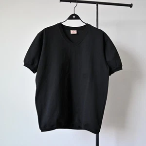 SIN USAR, GOODWEAR PUÑO Y DOBLADILLO RIB camiseta de peso pesado hecha en EE. UU., negra, talla L - Imagen 1 de 11