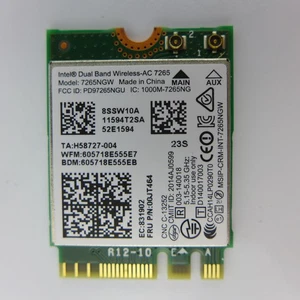 INTEL 7265NGW PCI Express M.2 NGFF Moduł WLAN + Bluetooth 4.2 802.11b/g/n/ac WIF - Zdjęcie 1 z 2