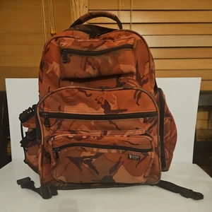 Western Pack Travel Adventure~Camo Orange/Black 7 Pocket ~ Heavy Duty~Waterproof - Picture 1 of 8