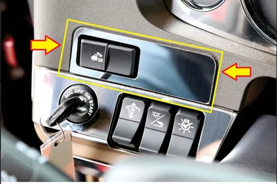 KENWORTH T680/T880 INTERRUPTOR DE LUZ DE CARGA DE IGNIÇÃO ACIMA ACABAMENTO EM AÇO INOXIDÁVEL - Imagem 1 de 3