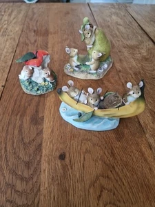 Border Fine Arts, Merrie Mice, Fruit Fun, Core Blimey, Pear Drop, Land Ahoy - Photo 1/12