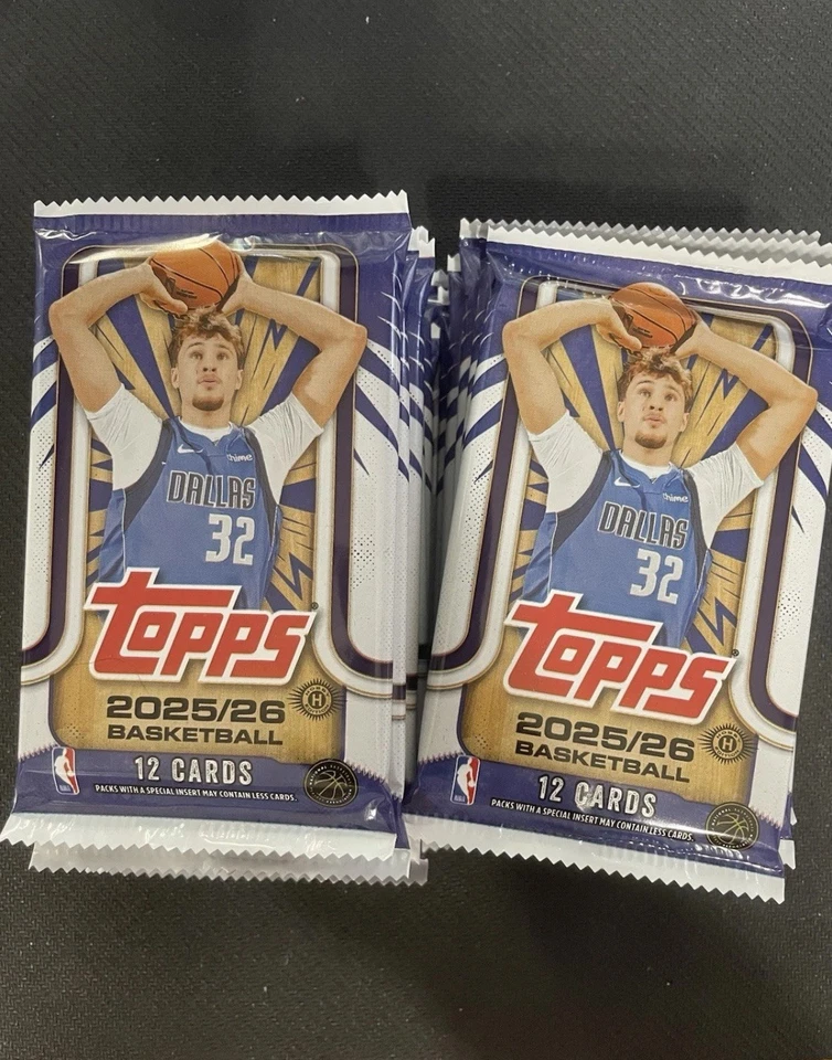 10x 2025-26 Topps Basketball Hobby Pack New Factory Sealed From Box (Lot of 10) - Image 1 of 1
