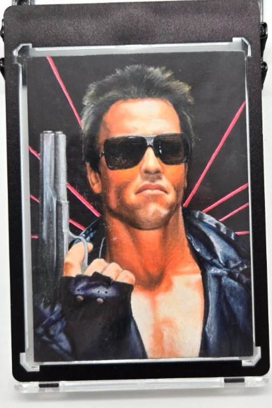 🔥 Terminator - Arnold Schwarzenegger 1/1 Hand Drawn Sketch Card 🔥 - Image 1 of 3