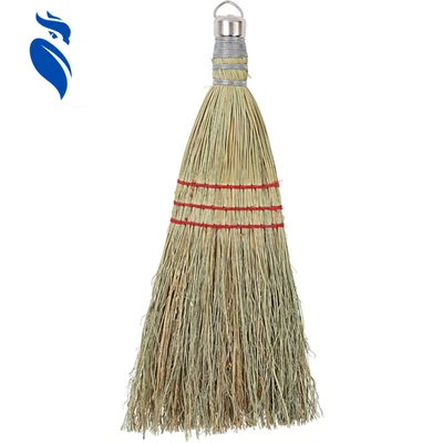 Genuine Joe Whisk Broom Metal Hang Ring Natural 1 Count Nylon Floor Cleaning