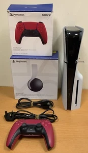 Sony PlayStation 5 Slim Disc Edition Console Bundle With Pulse 3D Headset - Picture 1 of 10