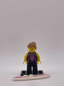 Surfer Girl Series 4 CMF LEGO Minifigure w/ Accessories Shown - Picture 1 of 2