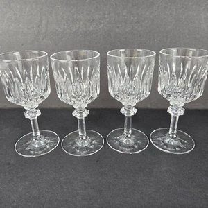 Set Of 5 Bleikristall Crystal Wine Glasses Vintage German Stemware 5" - Picture 1 of 10