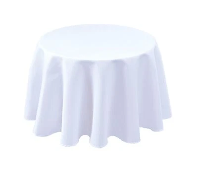 Textured Fabric Tablecloths Round 60 Inches for Tables' Diameters from 20" to... - Image 1 of 4