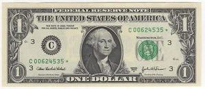 $1 2003-A Federal Reserve Star Note Philadelphia Fr#1930-C* - Picture 1 of 2