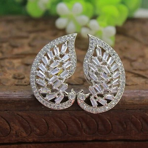 Cubic Zirconia Earcuffs Style Earrings - Picture 1 of 7