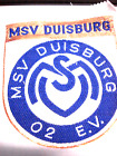 Stoff-Aufnher mit Lurexfden MSV Duisburg Fussball Fanartikel