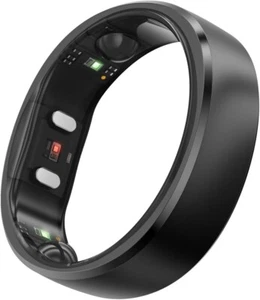 RingConn Gen 2 Smart Ring with Sleep Apnea Monitoring, Black, Size 08 - Picture 1 of 5