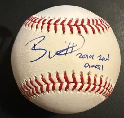 Бейсбольный мяч с автографом BOBBY WITT JR. Rare с надписью JSA Witness - Изображение 1 из 2