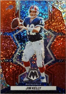 2022 Panini Mosaic Jim Kelly Buffalo Bills Red Sparkle Prizm SP #26 NM-MT - Picture 1 of 2